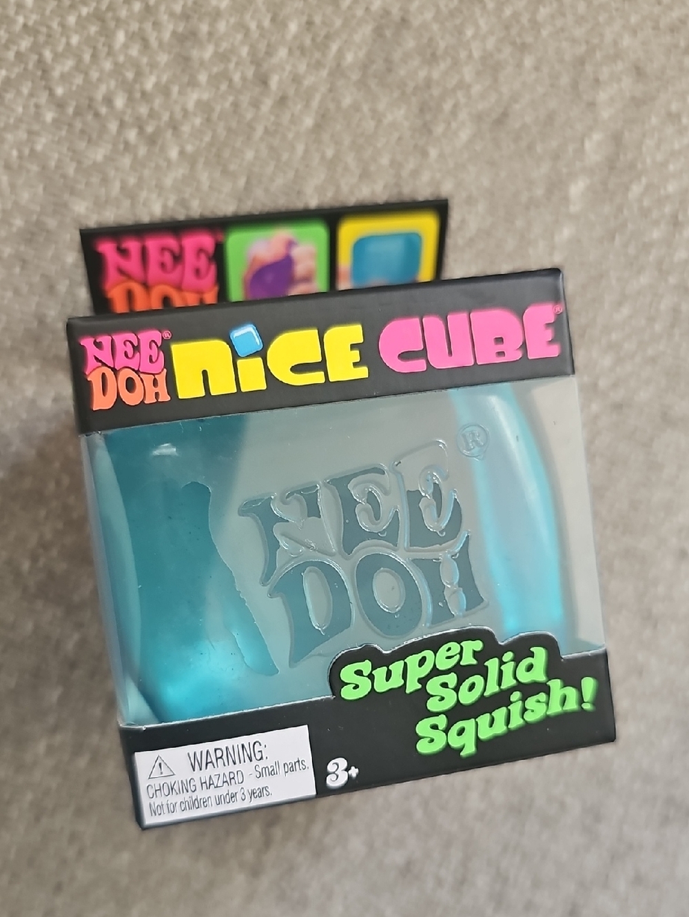 NEW! Nee Doh Nice Cube Blue